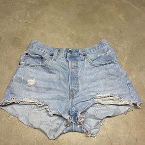 Levi’s 501 High Rise Denim Short Shorts Size 28